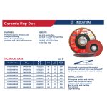 ⁦صنفرة مروحية  Cer-T27 فلات سـيراميك 125مم خشانة 120 اي بي تي APT DW438312⁩ - الصورة ⁦2⁩