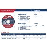 ⁦حجارة قطعية STD حديد 125X6.0X22.2 مم اي بي تي موديل APT APTS71256022⁩ - الصورة ⁦3⁩