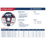 ⁦حجارة إنوكس قطعية 22.2×1.6×180 مم اي بي تي  موديل  APT APTP21801622⁩ - الصورة ⁦2⁩