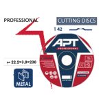 ⁦حجارة قطعية PRO حديد 22.2×3.0×230 مم اي بي تي T42 موديل  APT APTP22303022⁩ - الصورة ⁦3⁩