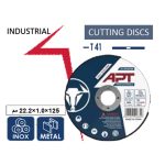 ⁦حجارة قطعية إنوكس 125×1.0×22.2 ممIND اي بي تي موديل APT APTI11251022⁩ - الصورة ⁦3⁩