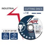 ⁦حجارة قطعية IND إنوكس 125×1.6×22.2 مم اي بي تي APT⁩ - الصورة ⁦2⁩