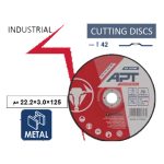 ⁦حجارة قطعية حديد 125×3.0×22.2 مم اي بي تي IND موديل APT APTI21253022⁩ - الصورة ⁦3⁩