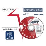 ⁦حجارة جلخ حديد 125×6.0×22.2 مم اي بي تي IND موديل APT APTI71256022⁩ - الصورة ⁦3⁩