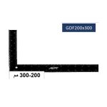 ⁦زاوية صلب أسود صينى من 300 الى 200 مم 8 الي 12 بوصة  اي بي تي موديل APT GDF200x300⁩ - الصورة ⁦2⁩