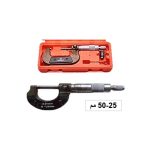 ⁦مايكروميتر من 25 الى 50 مم 1ل2 بوصة علبه بلاستيك اي بي تي APT⁩ - الصورة ⁦2⁩