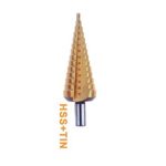 ⁦بنطة حدادي 4-12 مم مرحلية مدرجة تيتانيوم لحديد فقط  اي بي تي صينيAPT⁩ - الصورة ⁦2⁩