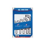 طقم مفتاح بيبة مفتوح 5ق من 10 : 17مم  KING TONY