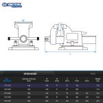 ⁦منجلة 4 بوصه صلب متحركة هـ. د ضمان 10 سنوات KING TONY⁩ - الصورة ⁦4⁩
