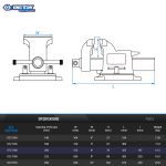 ⁦منجلة 6 بوصه صلب متحركة هـ. د ضمان 10 سنوات KING TONY⁩ - الصورة ⁦4⁩