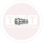 وصله معدن 1/4 بوصه دكر نبل بلاستك خرطوم 4 مم أزرق اي بي تيAPT