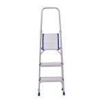 ⁦سلم الومنيوم ميتافورم منزلي طراز كومفي 3 درجات الطول من 0.65م الى 1.36م METAFORM⁩ - الصورة ⁦2⁩