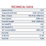 ⁦شنيور حل وربط 3/4 بوصه 1300 نيـوتن اي بي تي موديل APT DW30311⁩ - الصورة ⁦2⁩