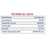 ⁦مسدس دوكو مقلوب خدمة شاقه 6 لتر  4-6-8 مم اي بي تي  موديل   APT FR-301⁩ - الصورة ⁦2⁩