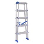 ⁦سلم الومنيوم ميتافورم منزلى الطول 1.20م طراز هومي  METAFORM HOMEY 5⁩ - الصورة ⁦3⁩