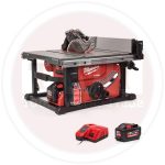 منشار تربيزة 8  بوصه  1*12 امبير   ميلوكي  MILWAUKEE   18V M18FTS210-121B