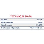 ⁦مشحمة بنيوماتيك 1كجم اي بي تي موديل  APT HYQ-11⁩ - الصورة ⁦2⁩