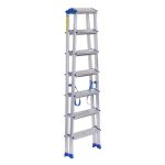 ⁦سلم الومنيوم ميتافورم منزلى الطول 1.65مم طراز هومي  METAFORM HOMEY 7⁩ - الصورة ⁦3⁩