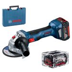 صاروخ بطارية بوش 5 بوصه 18 فولت 4.0 امبير صيني BOSCH - GWS 180-LI 2x4 Ah PROFESSIONAL
