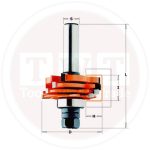 بنط حلية أكس TONGUE AND GROOVE SET TCT Z35=12D=47.6X19 CMT