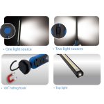 ⁦كشاف مكتب ممغنط 10 وات + وات 1 شحن لاسلكى كينج توني KING TONY 9TA267W⁩ - الصورة ⁦2⁩