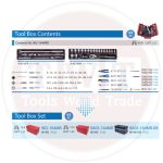 ⁦شنطة عده 5 درج متكامله بالعده 62 قطعه   KING TONY⁩ - الصورة ⁦3⁩