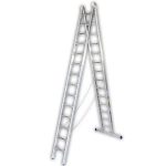 سلم الومنيوم ميتافورم طراز 34 وصلتين متعدد مفرد او مزدوج (12 درجة مزدوج الطول 3.65م - 24 درجة مفرد الطول 6.20م )  METAFORM