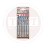 سلاح منشار اركيت مرن بوش للحديد 5 قطع BOSCH JSB T318 Af Flexible for Metal 5 Pcs