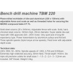 ⁦آلة حفر بقاعده الماني PROXXON TBM 220⁩ - الصورة ⁦4⁩