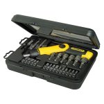 طقم لقم  وسن ستانلي  مفك عادة وصليبة وتوركس 25 قطعه STANLEY