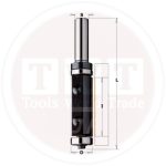 HW Flush Trim Bit W/Knife and Bearing Z2 S=12 D=19x50x110 CMT