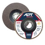 صنفرة مروحية فلات حديد و خشب 115مم خشانة 120 اي بي تي 5 نجوم APT