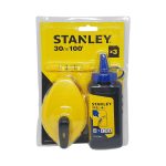 طقم خيط علام  30 متر وطبـاشير وميزان خيط ستانلي STANLEY 0-47-443