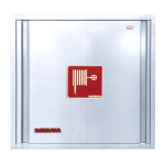 دولاب معدات اطفاء بافاريا حائطي استنلس استيل فارغ  TAURUS مقاس 800*800*300 مم BAVARIA FC/SS