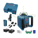 جهاز تحديد مستوي دوار بوش 300 متر افقى ورأسى ليزر اخضر موديل BOSCH - GRL 300 HVG PROF