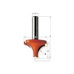 بنطة حلية أكس 8 مم إيطالي مقاس 19- 12 مم CMT