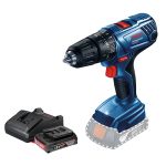 ⁦شنيور بوش بطارية عادة ودقاق ظرف اوتوماتيك 13 مم يمين وشمال 1 بطارية 2 امبير ماليزي BOSCH GSB 180-LI⁩ - الصورة ⁦3⁩