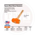 ⁦مطرقة برونز يد خشب 1.8 لبره تروبر TRUPER⁩ - الصورة ⁦2⁩