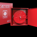 اكسنت : دولاب إطفاء حريق بافاريا من المبلمرات الهندسية تام التجميع مربع مقاس 868*868*323 مم ضلفة أبيض نصف BAVARIA FC-PSX