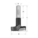 Hinge Boring Bit HW D=45x70 S=10x26 RH