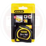 متر قياس كاوتش ستانلي  3 متر اسود*اصفر 13مم 10 بوصه  STANLEY