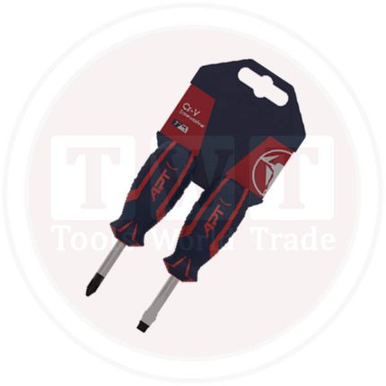 طقم مفك عجوز صليبه 2×38 مفك عاده 6×38 اي بي تي موديل APT AH148507-3