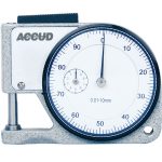 جهاز قياس تخانات ساعة 10/0 مم دقة 0.01 مم بفك عدل استنلس ACCUD