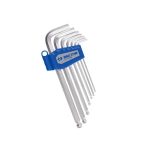 طقم ألن  طويل زاوية 3/32 : 3/8" بالبوصة   7ق   KING TONY