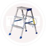 سلم الومنيوم ميتافورم طراز MFDL مزدوج 8 درجة عريضة اقتصادية الطول 2.35م METAFORM