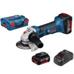 صاروخ بوش 5 بوصه 2 بطارية 18 فولت مزودة بخاصية التبريد 5 امبير BOSCH - GWS 18 V-LI 125 mm COOLPACK