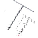 مفتاح بيبة يد T ثابتة مقاس 12 مم موديل 12-3410 تايواني KWG