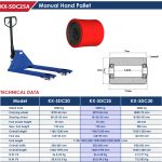 ⁦عربة باليتة اى بى تى 2.5 طن عرض الشوكة 55سم 1150-550 مم عجل حديد موديل APT   SDC25A⁩ - الصورة ⁦2⁩