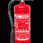 فينكس : جهاز اطفاء حريق بافاريا يدوي بالمسحوق الكيماوي الجاف (ABCDE) ضغط مخزون سعة 6 كجم قاعدة حمراء BAVARIA