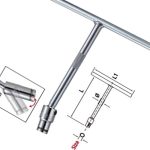 مفتاح لقمة يد حرف T منفصله مقاس 19مم موديل 19S-3140 تايواني KWG